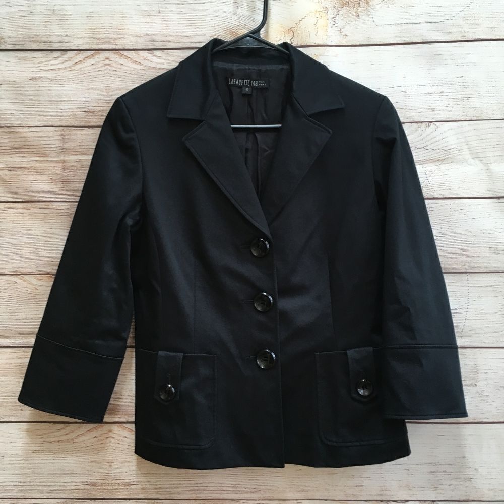 LAFAYETTE 148 BLAZER IN BLACK‎